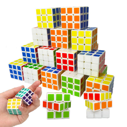 96 Pack Mini Cube Puzzle Party Favors for Kids, 1.18in 3x3 Magic Cube School Rewards & Classroom Prize for Students, Birthday Party Favors Easter Christmas Stocking Stuffers Gifts for Kids
