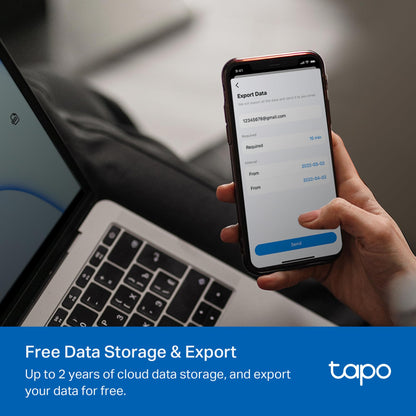 TP-Link Tapo Smart Temperature and Humidity Sensor T310, White, Requires Tapo Hub, High-Accuracy Swiss-Made Sensor, Real-Time Notifications, Free Data Storage, Long-Lasting Performance