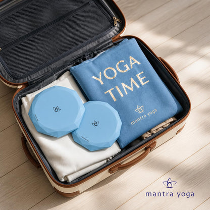 Mantra Yoga Knee Pads (Set of 2) – Extra Thick & Non-Slip Pads for Yoga, Pilates & Fitness – Ergonomic Design for Joint Protection – Lightweight, Portable & Durable Foam