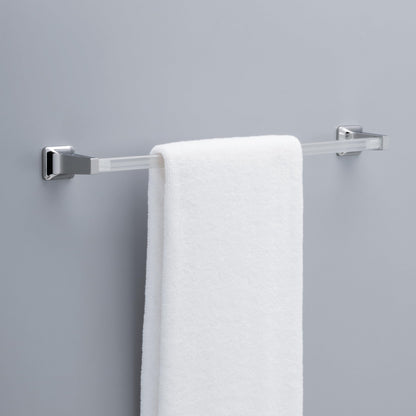 Franklin Brass Replacement (1-Pack) 24" Towel Rack for Bathroom, Clear Replacement Towel Bar for Bathroom, Towel Rod for Wall Mounted Towel Holder 662318