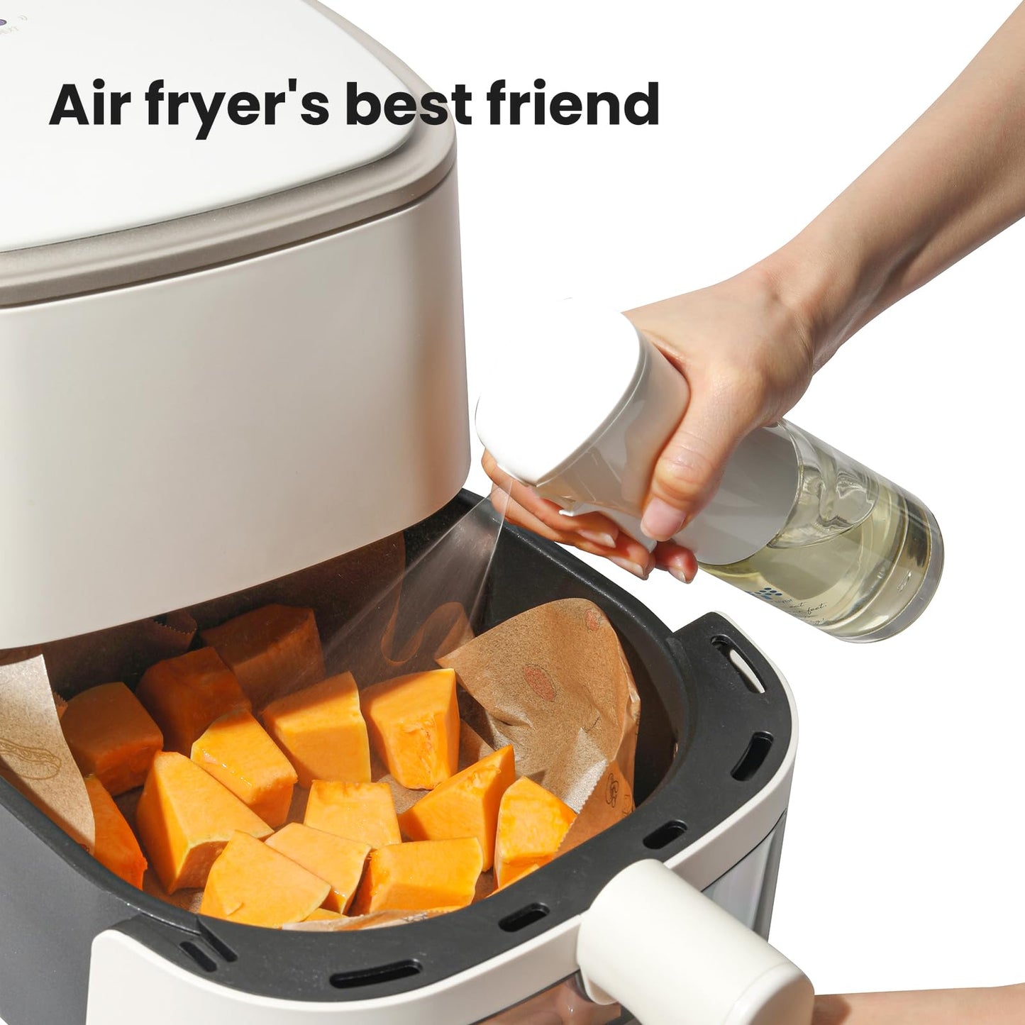 Mistifi Oliver Oil Sprayer for cooking, Spray bottle 6oz, Non-Aerosol Refillable Dispenser Oil Mister FS600 Less is More