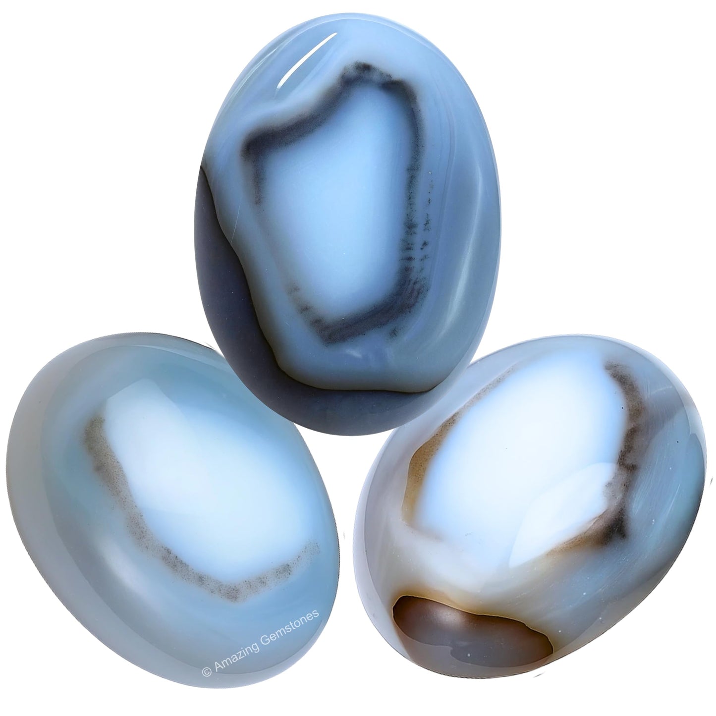 Amazing Gemstone Dendrite Agate Crystals and Healing Stones - Large Palm Stone Crystals Piedra - Crystal for Good Luck, Positive Energy, Meditation - Unique Stocking Stuffers and Gifts for Women, Men