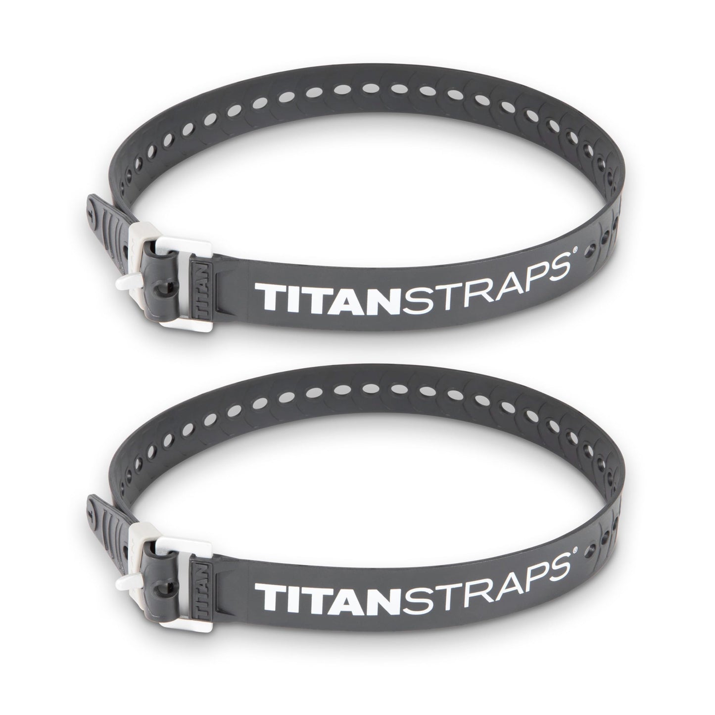 Titan Industrial Straps – Strong & Simple Tie-Downs for Construction (Welders, DIY Home) & 1st Responders – 3 Year Warranty, Batch Tested – 70 lb. Working Load, 30" Length, Black, 2-Pack
