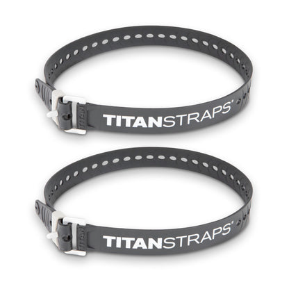 Titan Industrial Straps – Strong & Simple Tie-Downs for Construction (Welders, DIY Home) & 1st Responders – 3 Year Warranty, Batch Tested – 70 lb. Working Load, 30" Length, Black, 2-Pack