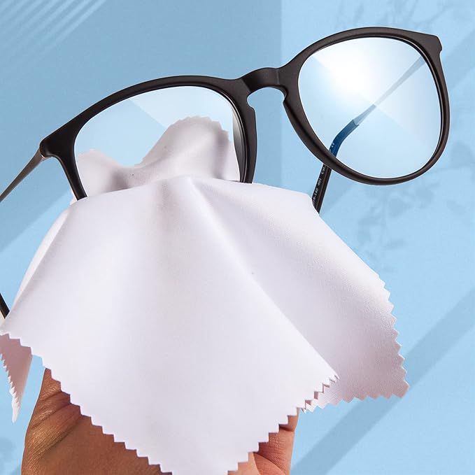 Eyeglass Cleaning Cloth Glasses Cleaner 12Pack Microfiber Lens Cleaner Eyewear