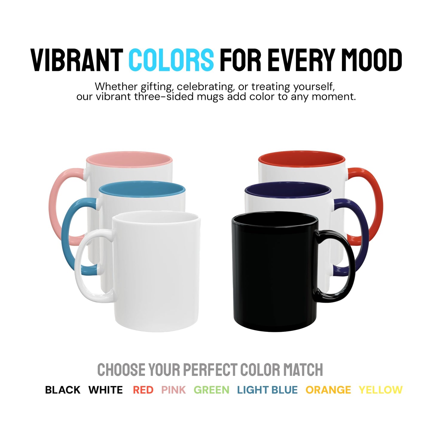 Personalized Coffee Mug – Custom Photo, Text, or Logo Ceramic Mug Tea Cup | Taza Personalizada with Picture or Message | Customized Gift Idea for Men & Women, Mom, Dad, Friends - Black/White | 11oz