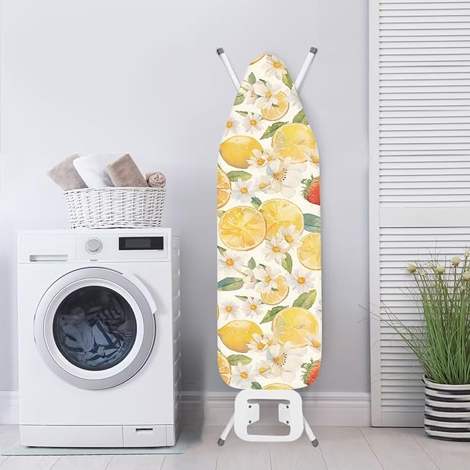 Cute Floral Lemon Ironing Board Cover and Pad Standard Ironing Board Cover