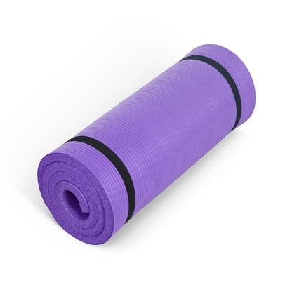 CAP Barbell 1-Inch High Density Exercise Yoga Mat with Strap | Multiple Colors