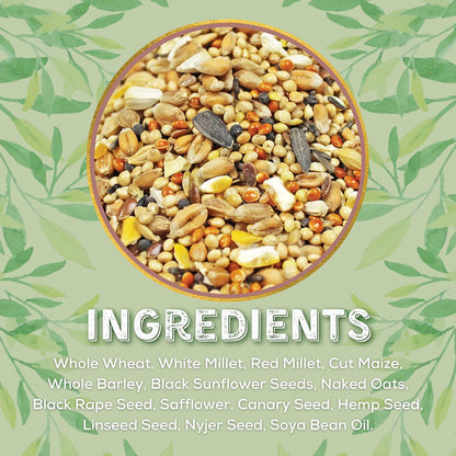Copdock Mill Wild Bird Seed Superior Mix 20kg - All Year-Round Bird Seeds for Small Garden Birds - 100% Natural Nutritional Feed with Black Sunflower and Nyjer Seeds