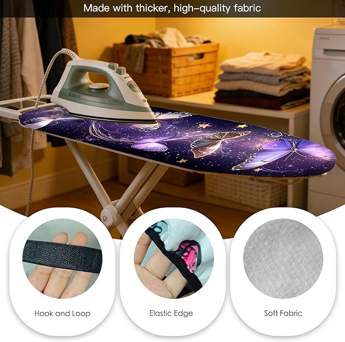 Nuxovilar Ironing Board Cover Needle Cotton 15x54 Inches | Ironing Board Cover