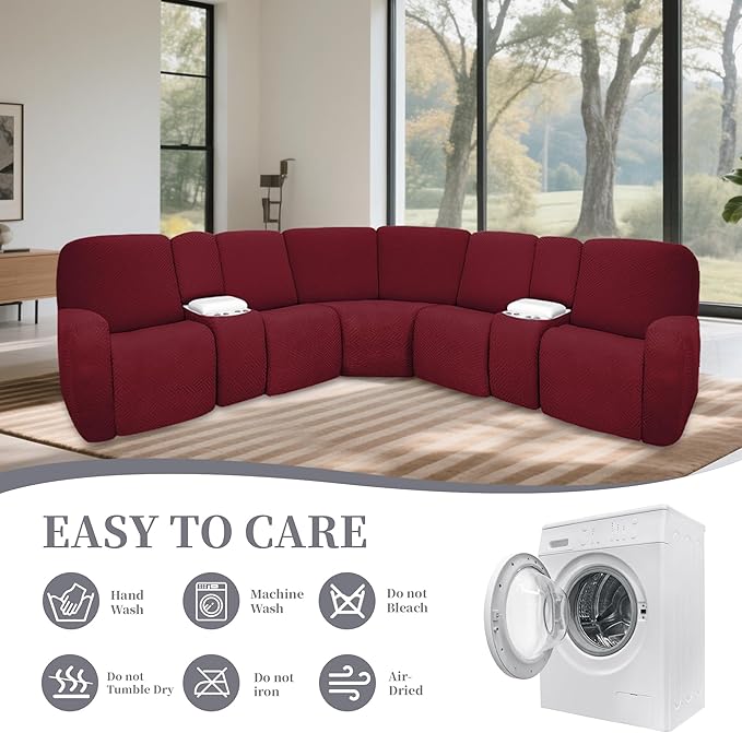 100% Waterproof Sectional Recliner Couch Covers