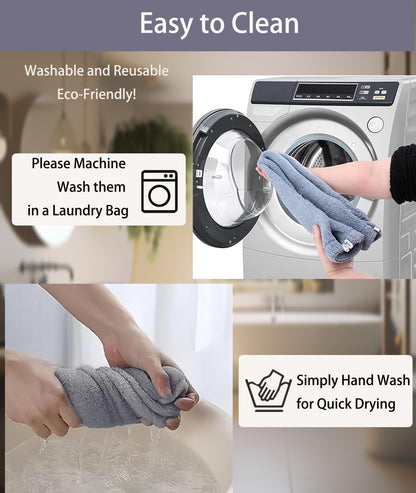 Toilet Seat Cover-3 Pieces Toilet Seat Warmer Covers with Snap-Button Fastening,Stretchable Fits for All Shape Toilet Seats,Easy Installation Washable and Reusable