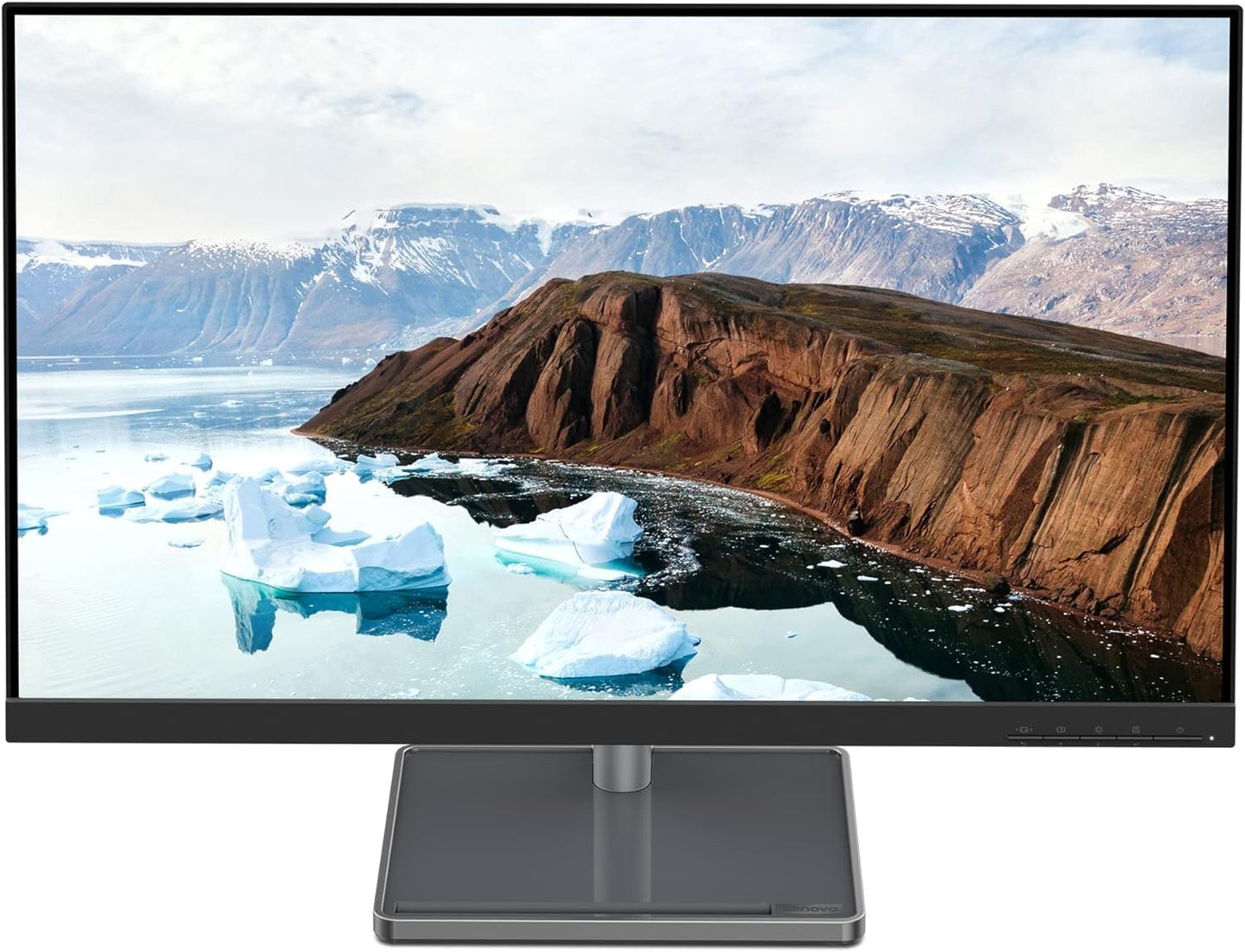 Lenovo L22e-40 Monitor, 21.45” FullHD Resolution, 250 nits Brightness, 75Hz Refresh Rate, AMD FreeSync, HDMI and VGA Ports, Tilt-Adjustable Stand, Natural Low Blue Light, Cloud Grey