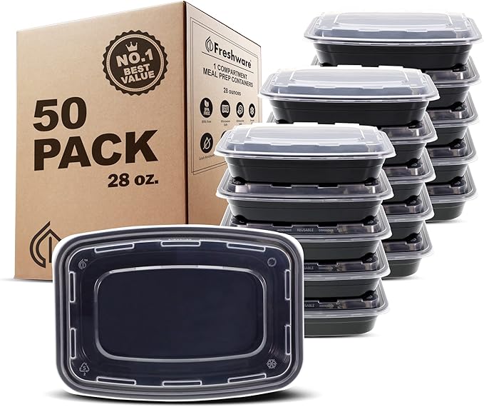 Freshware Meal Prep Containers 1 Compartment