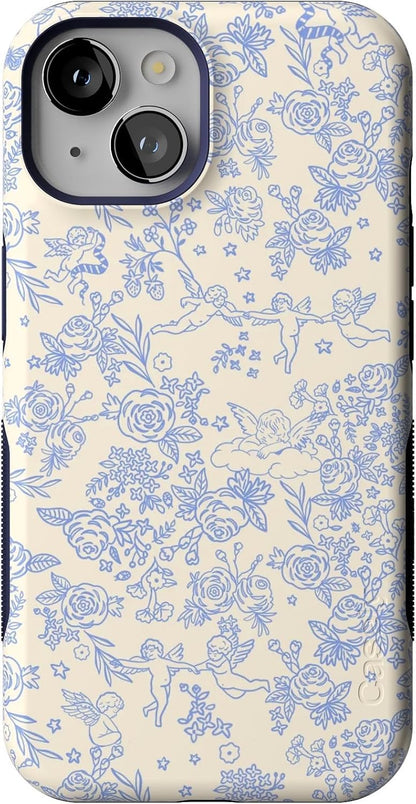 Casely iPhone 14 Case | Pastel Garden | Sunday Best | Compatible with MagSafe | Bold Protective Design