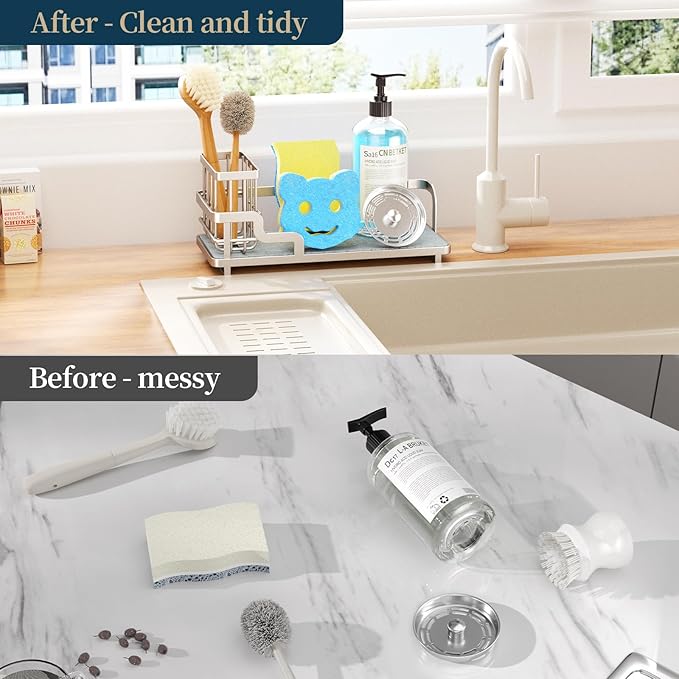Consumest Sponge Holder for Kitchen Sink