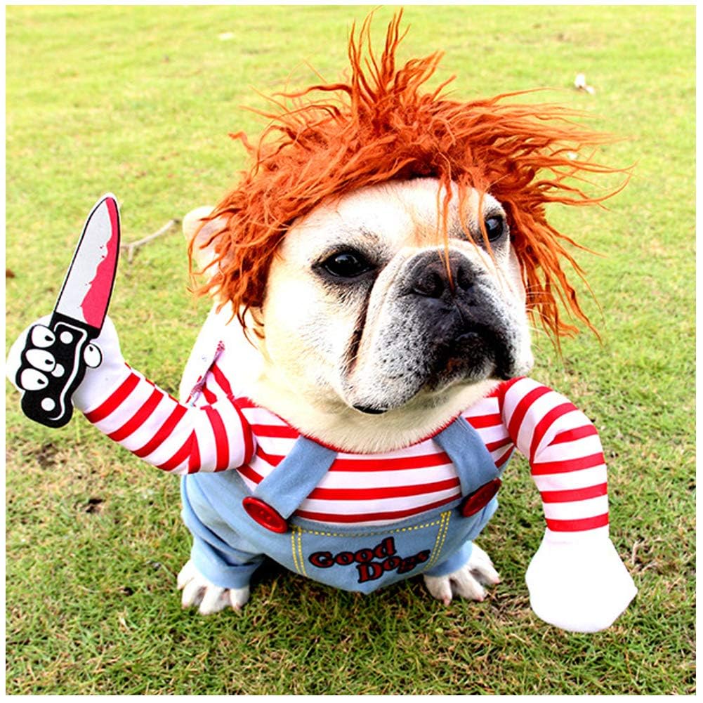 NACOCO Dog Awful Costume Pet Halloween Clothes Cat Cosplay Party Suit Funny Dog Costume Small to Large Dogs(L)