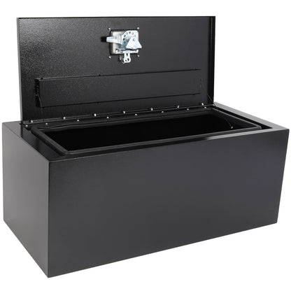 SCITOO 30" Iron Truck Bed Tool Box,Heavy Duty Crossover Storage for Most Full Size Pickups,Lockable Weatherproof Chest,Fits 30" WX14 DX14 H Truck Beds,Easy Access to Load and Unload