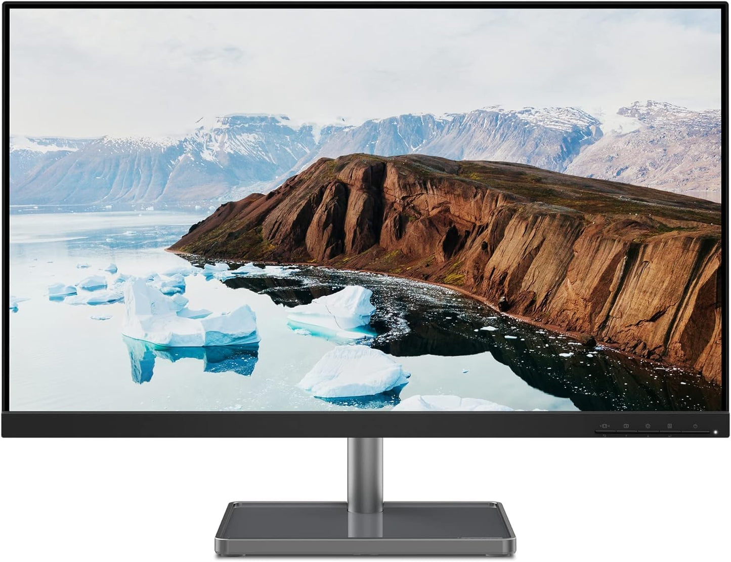 Lenovo L22e-40 Monitor, 21.45” FullHD Resolution, 250 nits Brightness, 75Hz Refresh Rate, AMD FreeSync, HDMI and VGA Ports, Tilt-Adjustable Stand, Natural Low Blue Light, Cloud Grey