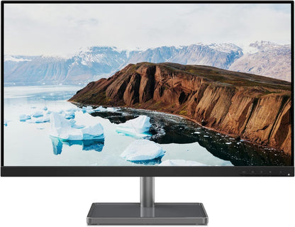 Lenovo L22e-40 Monitor, 21.45” FullHD Resolution, 250 nits Brightness, 75Hz Refresh Rate, AMD FreeSync, HDMI and VGA Ports, Tilt-Adjustable Stand, Natural Low Blue Light, Cloud Grey