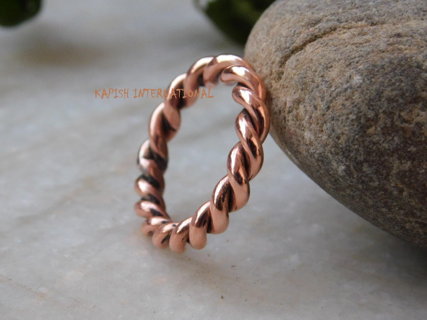 Pure copper tensor rings twisted, Simple ring, Tensor Rings Twist Ring Jewelry, Solid Copper Twisted ring for Men and Women, Jewelry for Unisex, (6.5)