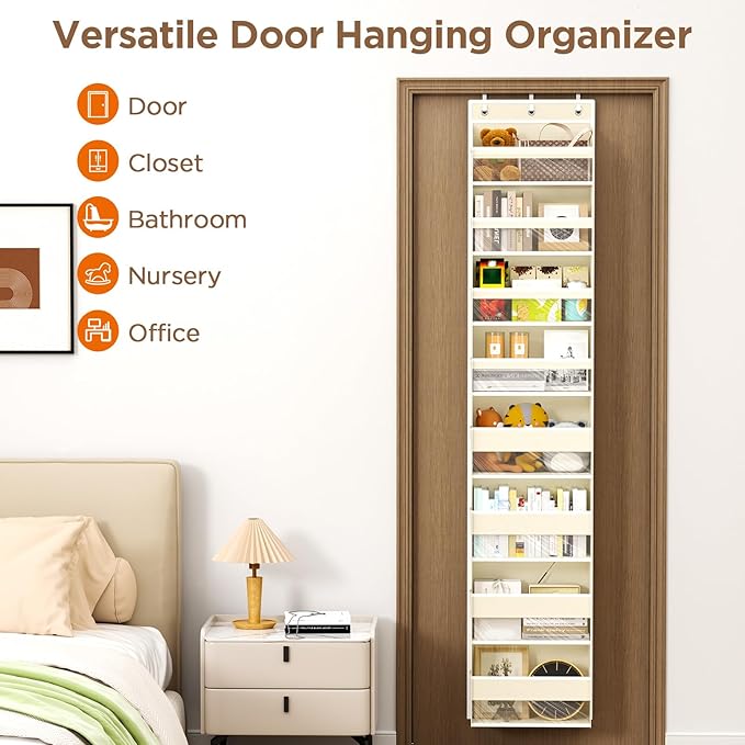 Over The Door Organizer, 8 Shelf Door Hanging Organizers