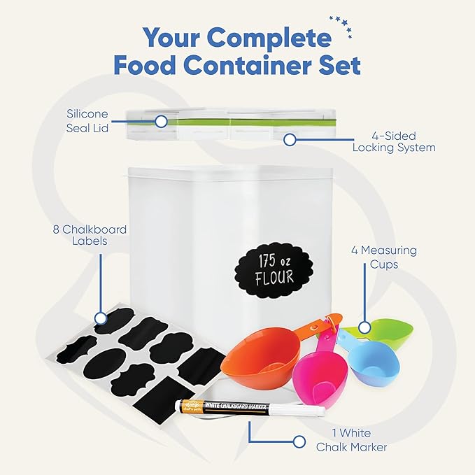 Chef's Path Large Airtight Food Storage Containers