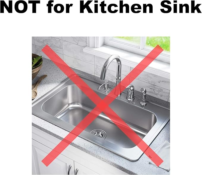 2 Pack - 2.25" Top / 1" Basket- Sink Strainer Bathroom, RV and Lavatory Sink