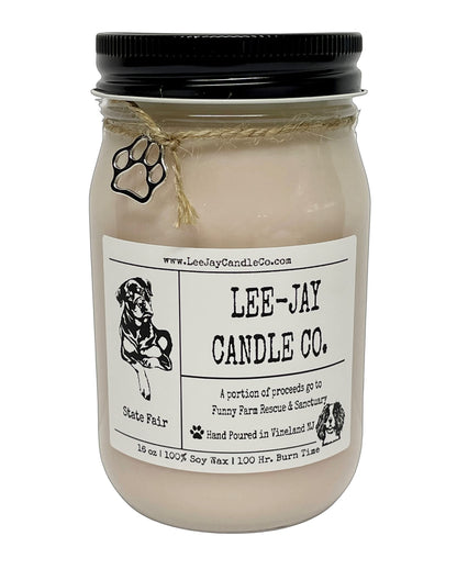 STATE FAIR | 16 OZ. HIGHLY FRAGRANCED 100% SOY WAX CANDLE | HAND POURED | LEE-JAY CANDLE CO.