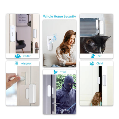 Wireless Door Sensor Chime, Door Open Alarm When Entry Business/Office/Store (500ft Range 51 Ringer Adjustable Volume) Home Alert Bell for Kid/Toddler Safety