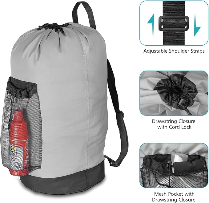 Dalykate Backpack Laundry Bag, Laundry Backpack