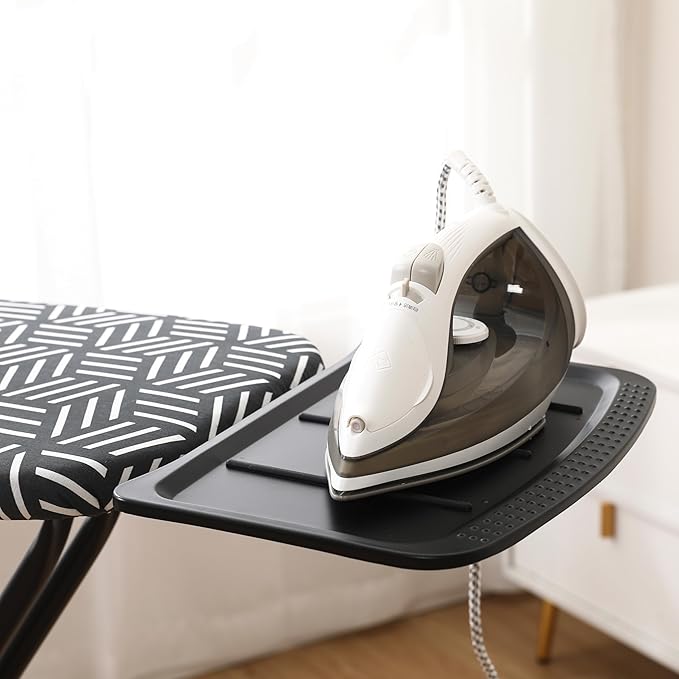 caius Ironing Board, Height Adjustable Heavy Duty Metal Iron Board