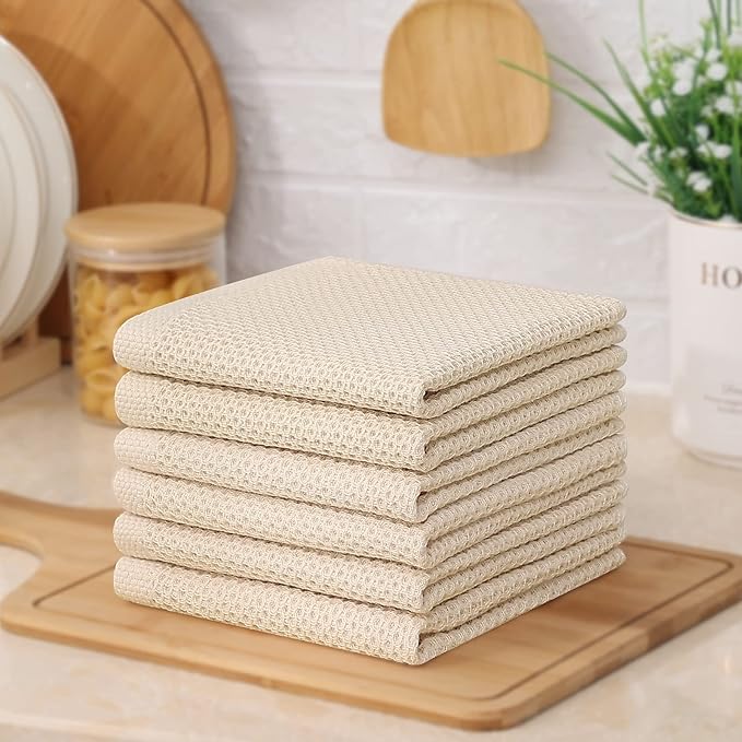 Kitinjoy 100% Cotton Kitchen Dish Cloths