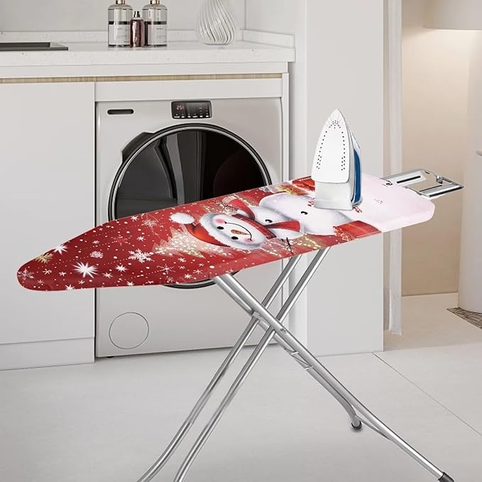 Snowman 15x54 Ironing Board Cover and Pad Elastic Edge Applicable Standard Size