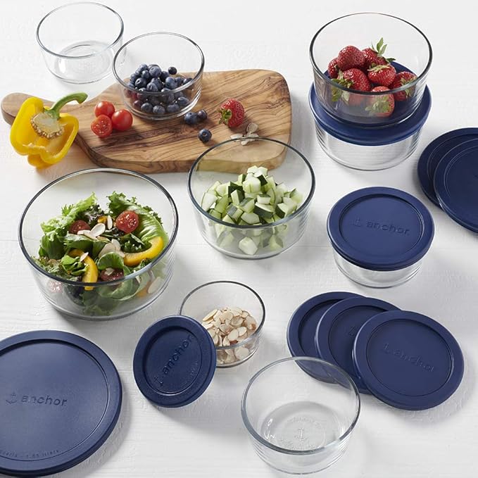 Anchor Hocking 18 Piece Glass Storage Containers