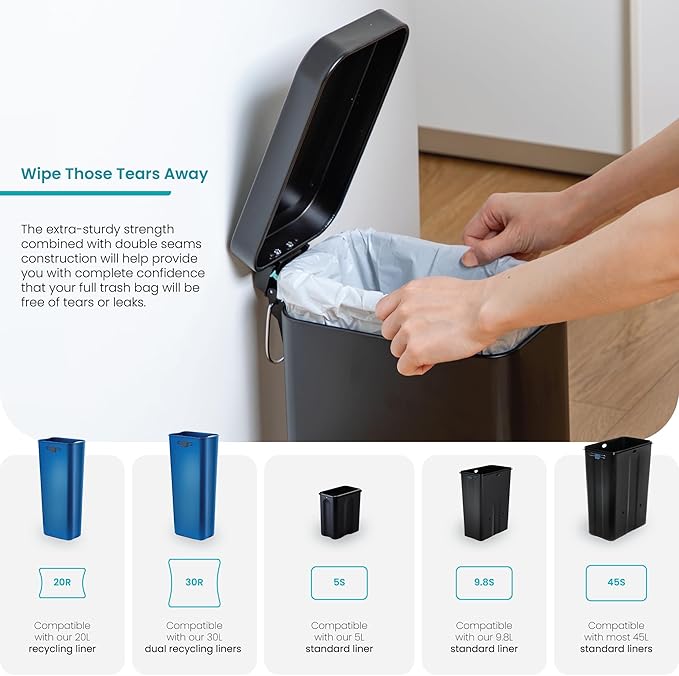 Home Zone Living 1.3 Gallon Trash Bags