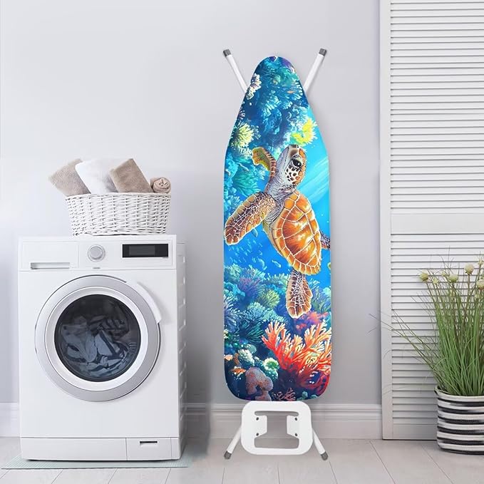 Blue Sea Turtle Ironing Board Cover