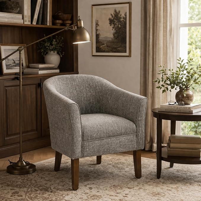HomePop Modern Barrel Accent Chair