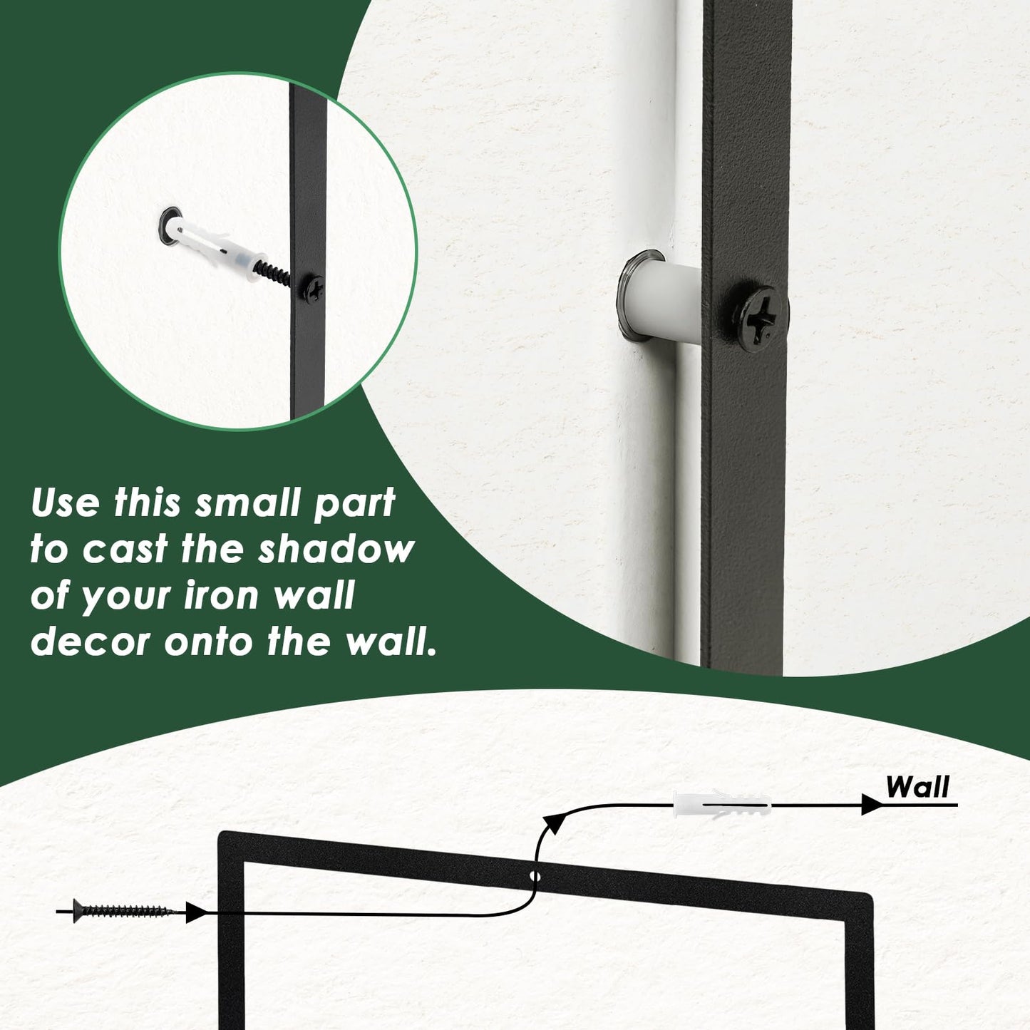 Sanwarm 4 Pieces Metal Modern Wall Decor, Black Wall Art Decors Breathe Relax Soak Unwind Fresh Hollow Sign Minimalist Cosy Hanging Decoration for Home Bathroom Living Room Bath SPA Yoga Studio