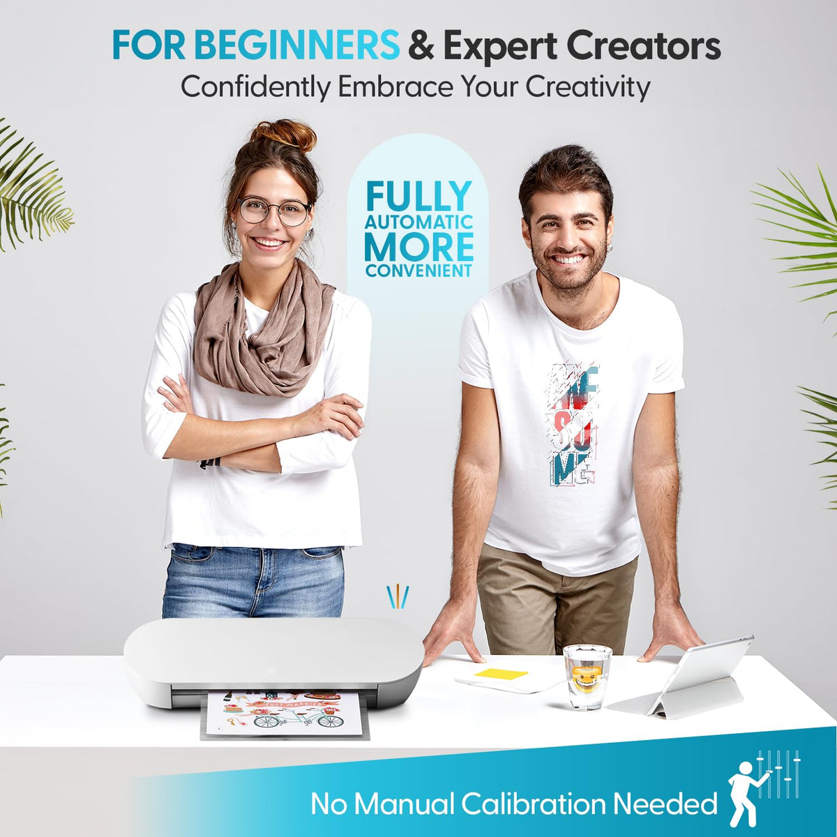 Silhouette America Portrait 4 Vinyl Cutting Machine, Starter Bundle - 9"" Precision Cutter with Designer Edition Software, 24 Sheets Oracle Vinyl, Tool Kit & 25 Free Designs - Electric Tool Compatible