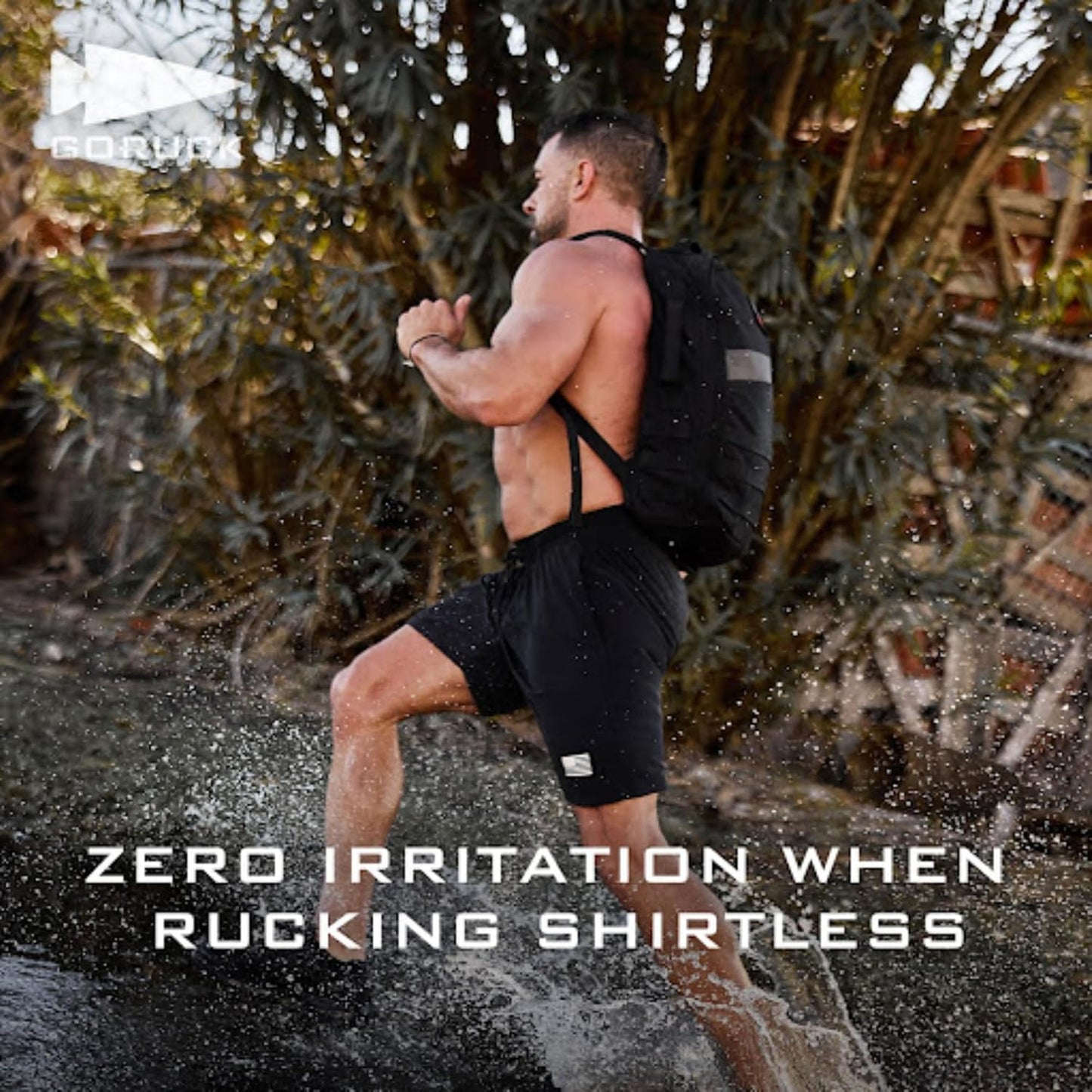 GORUCK Rucker 4.0 15L Black with Ruck Plate 20LB Bundle, Purpose Built Rucking Backpack, Military Weight Training Rucksack w/Ruck Plate Pocket and Extra Padded Straps