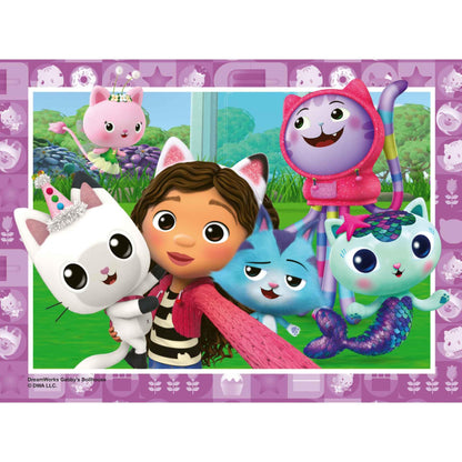 Ravensburger Gabby’s Dollhouse Jigsaw Puzzles for Kids Age 3 Years Up - 4 in a Box (12, 16, 20, 24 Pieces) - Educational Toys for Toddlers