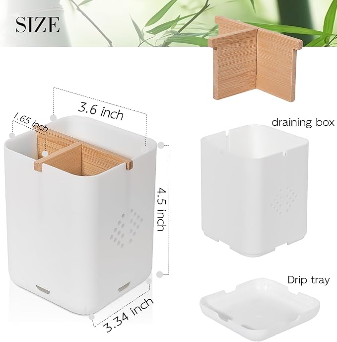 Toothbrush Holders for Bathroom Countertop, Detachable Electric Toothbrush