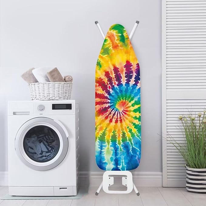 Tie Dye Vortex Printed Ironing Board Cover, Comfy Stretchy Iron Board Protector