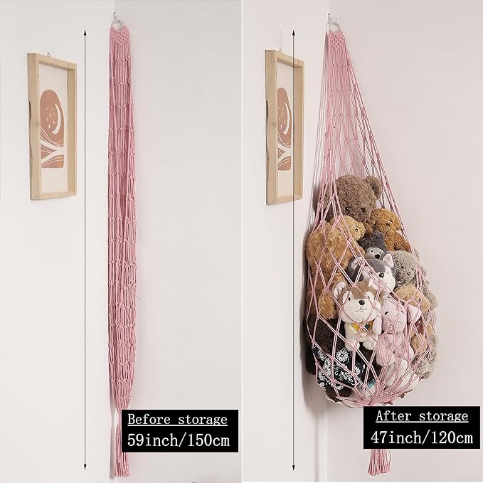 Stuffed Animal Hammock Corner Hanging Net