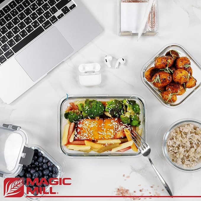 Magic Mill Premium Borosilicate Glass Food Storage Containers