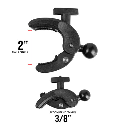 Tackform Universal Tablet Holder Compatible with Stationary Bicycle, Treadmill, Elliptical, Spin Bike, Microphone Stand, and Indoor Exercise Equipment - Compatible with iPad and More