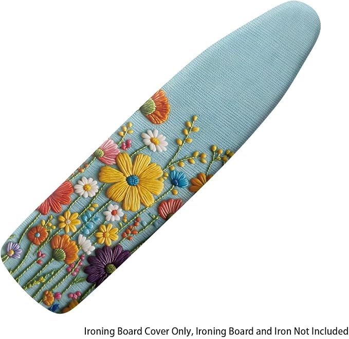 Sprowallow Colorful Daisy Ironing Board Cover Heavy Duty Iron Pad Covers Stain