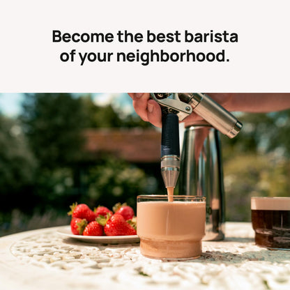 Original NitroPress - Nitro Cold Brew Coffee Maker Kit | Includes 10 Nitrogen Cartridges | Portable Infuser for Nitro Drinks, Cold Brew, Cocktails & Tea at Home or On the Go | Gift for Coffee Lovers