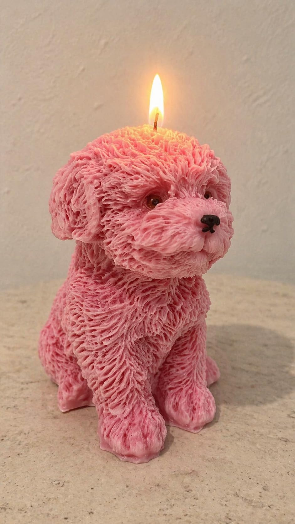 Cute Puppy Soy Candle, Handmade Dog Candle, Decorative Home Fragrance Gift for Dog Lovers